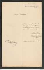 k.k. naturhistorisches Hofmuseum, Intendanzakten 1885-1896 (Hauer), Aktenzahl Z.730/1891, Seite 1